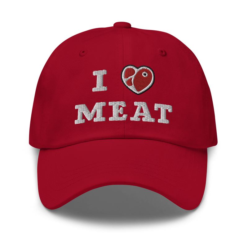 Load image into Gallery viewer, I Love Meat Baseball Cap
