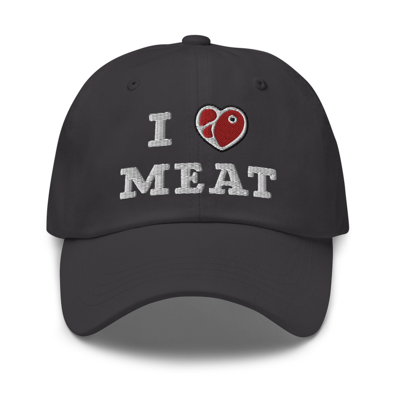 Load image into Gallery viewer, I Love Meat Baseball Cap
