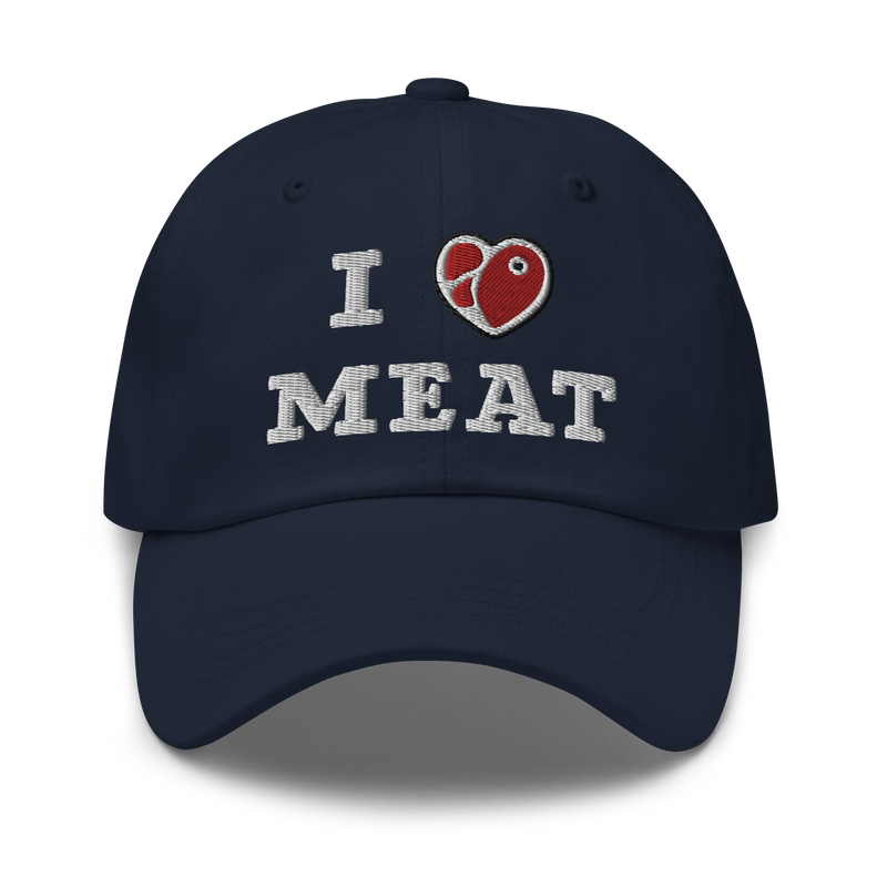 Load image into Gallery viewer, I Love Meat Baseball Cap
