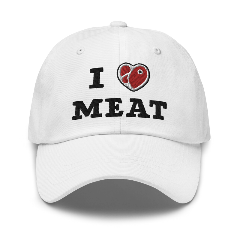 Load image into Gallery viewer, I Love Meat Baseball Cap
