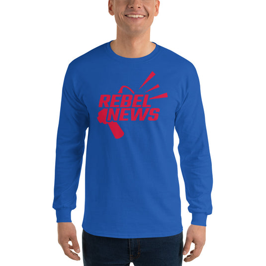 Rebel News Horn Logo (Red)- Unisex Long Sleeve Shirt