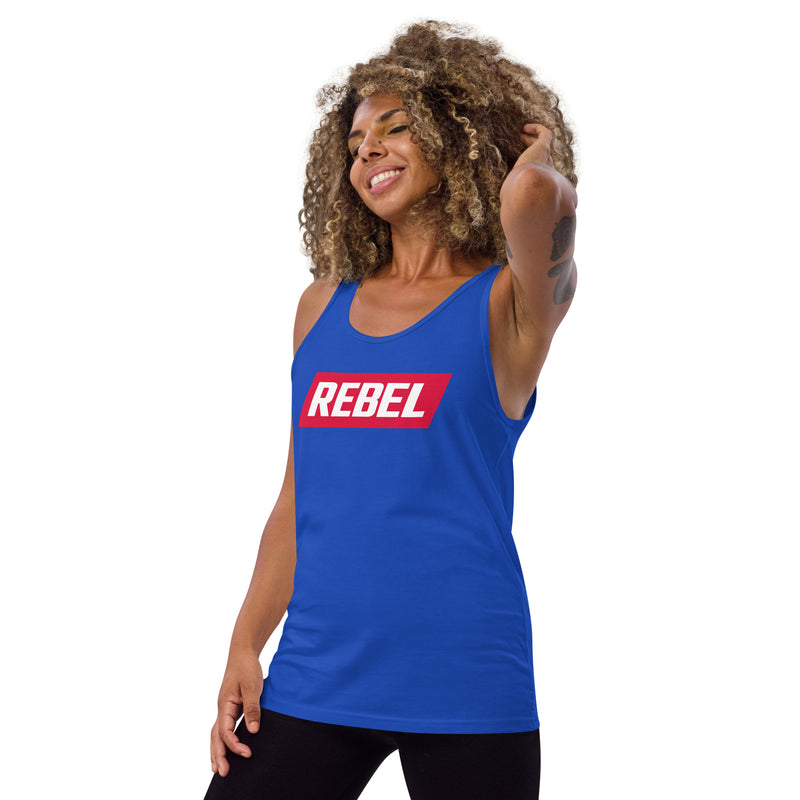 Load image into Gallery viewer, REBEL Logo- Unisex Tank Top
