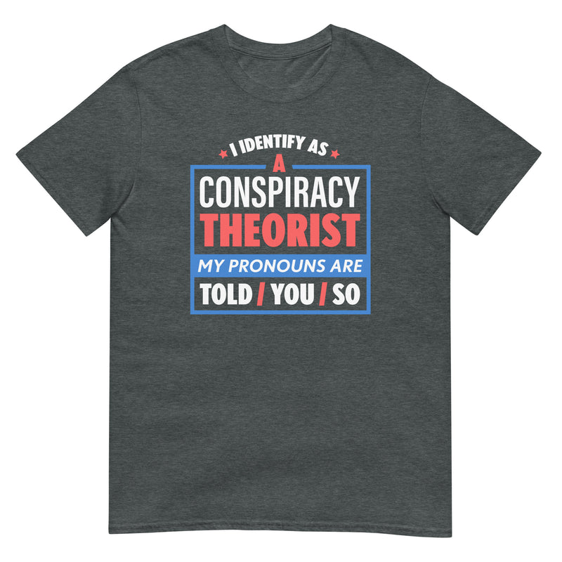 Load image into Gallery viewer, I Identify As A Conspiracy Theorist T-Shirt
