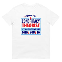 Load image into Gallery viewer, I Identify As A Conspiracy Theorist T-Shirt
