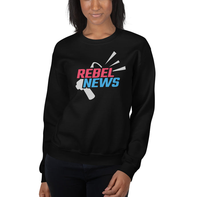 Rebel News Horn Logo (Red & Blue) Unisex Sweatshirt