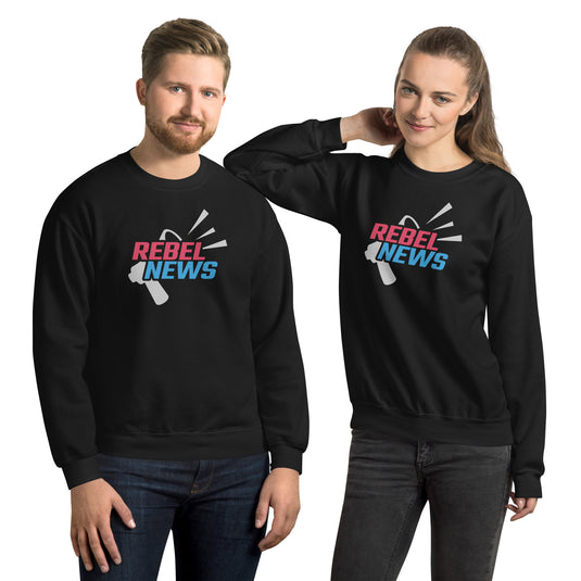 Rebel News Horn Logo (Red & Blue) Unisex Sweatshirt