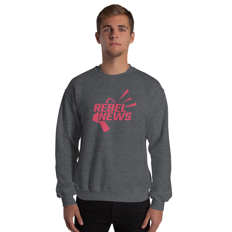 Load image into Gallery viewer, Rebel News Horn Logo (Red) Unisex Sweatshirt
