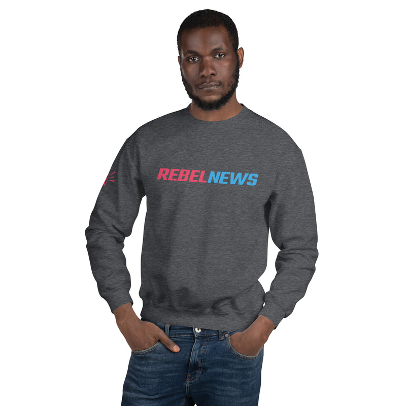 Load image into Gallery viewer, Rebel News Wordmark Logo Unisex Sweatshirt
