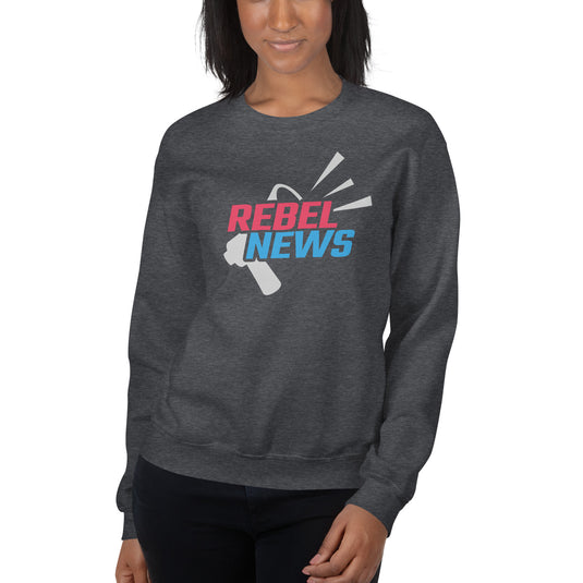 Rebel News Horn Logo (Red & Blue) Unisex Sweatshirt