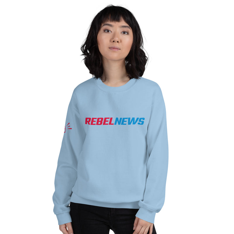 Load image into Gallery viewer, Rebel News Wordmark Logo Unisex Sweatshirt
