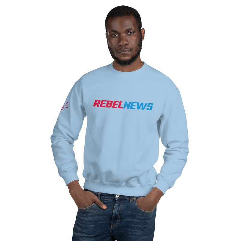 Load image into Gallery viewer, Rebel News Wordmark Logo Unisex Sweatshirt
