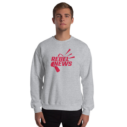 Rebel News Horn Logo (Red) Unisex Sweatshirt