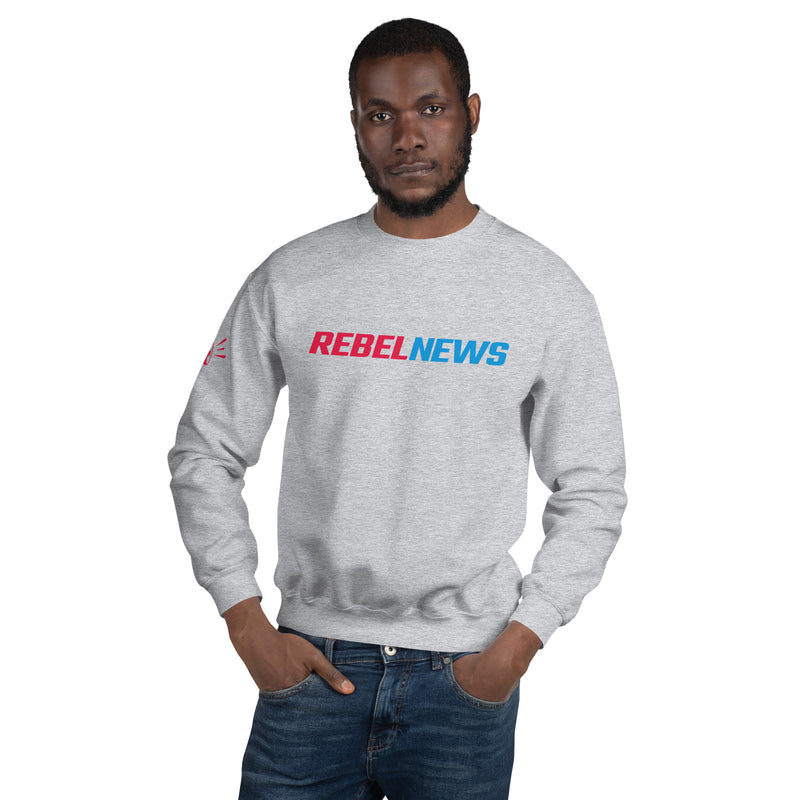 Load image into Gallery viewer, Rebel News Wordmark Logo Unisex Sweatshirt
