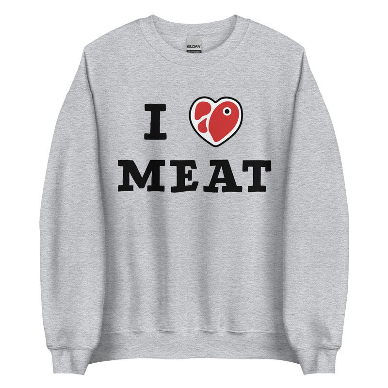 Load image into Gallery viewer, I Love Meat Unisex Sweatshirt
