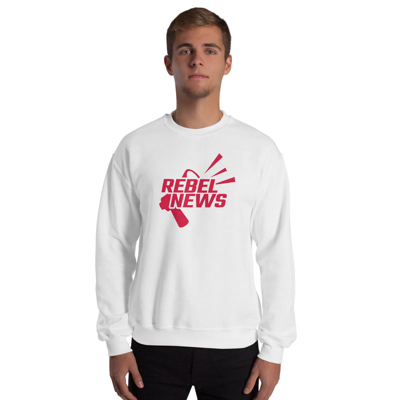 Load image into Gallery viewer, Rebel News Horn Logo (Red) Unisex Sweatshirt
