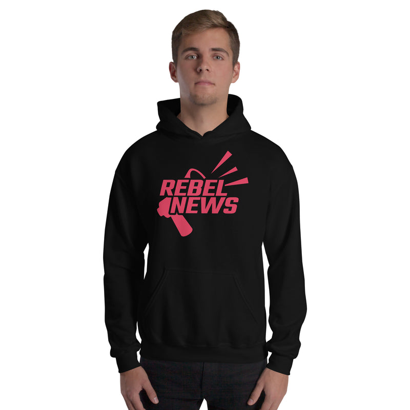 Load image into Gallery viewer, Rebel News Horn Logo (Red)- Unisex Hoodie
