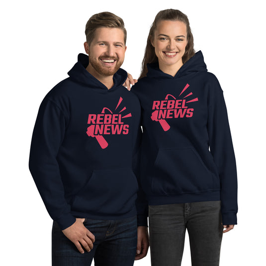 Rebel News Horn Logo (Red)- Unisex Hoodie