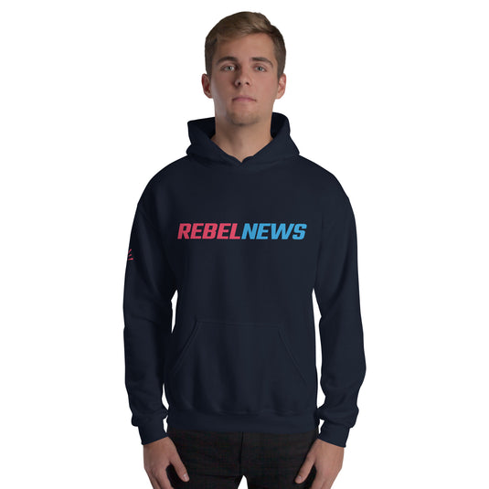 Rebel News Typography Logo- Unisex Hoodie