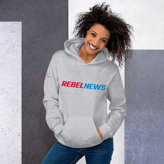 Rebel News Typography Logo- Unisex Hoodie