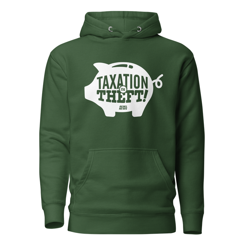 Load image into Gallery viewer, Taxation is Theft Unisex Hoodie
