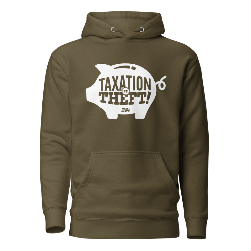 Load image into Gallery viewer, Taxation is Theft Unisex Hoodie
