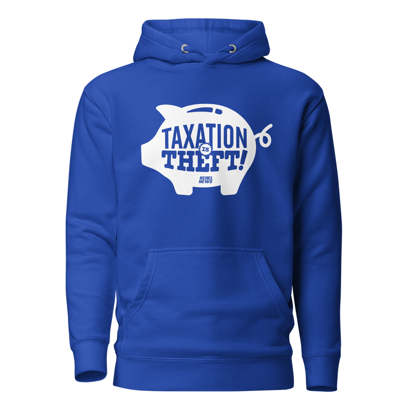 Load image into Gallery viewer, Taxation is Theft Unisex Hoodie
