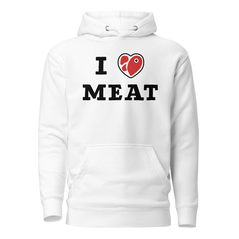 Load image into Gallery viewer, I Love Meat Unisex Hoodie
