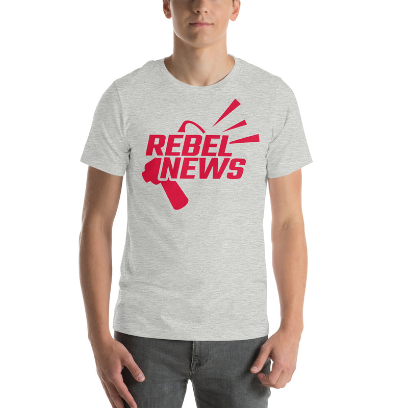 Load image into Gallery viewer, Rebel News Horn Logo (Red)- Unisex T-Shirt
