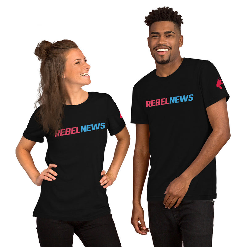 Load image into Gallery viewer, Rebel News Typography Logo- Unisex T-Shirt
