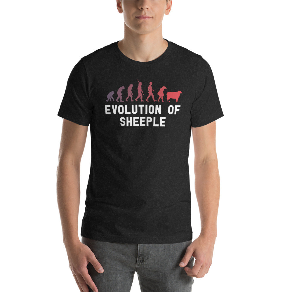 Evolution of Sheeple- Unisex T-Shirt