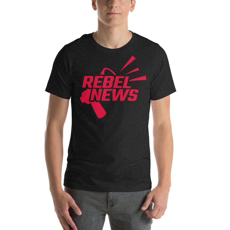 Load image into Gallery viewer, Rebel News Horn Logo (Red)- Unisex T-Shirt
