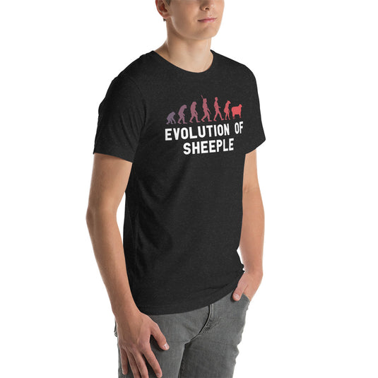 Evolution of Sheeple- Unisex T-Shirt