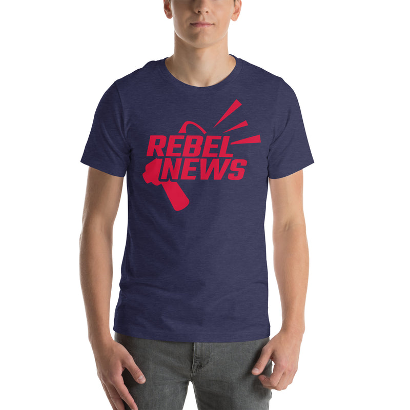 Load image into Gallery viewer, Rebel News Horn Logo (Red)- Unisex T-Shirt
