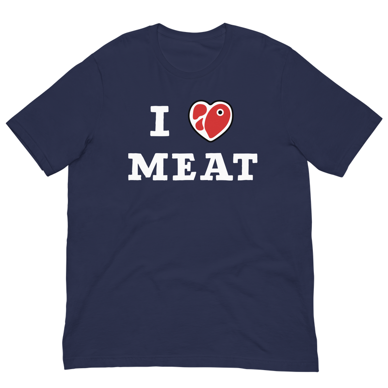 Load image into Gallery viewer, I Love Meat Unisex T-Shirt
