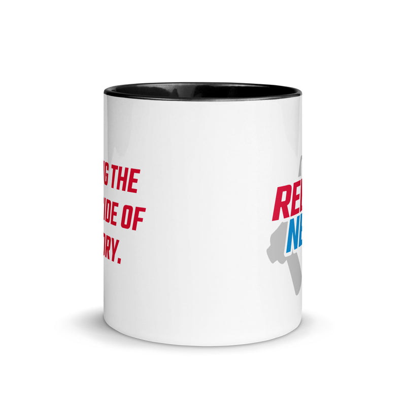 Load image into Gallery viewer, Rebel News Horn Logo (Red &amp; Blue)- Two Tone Mug
