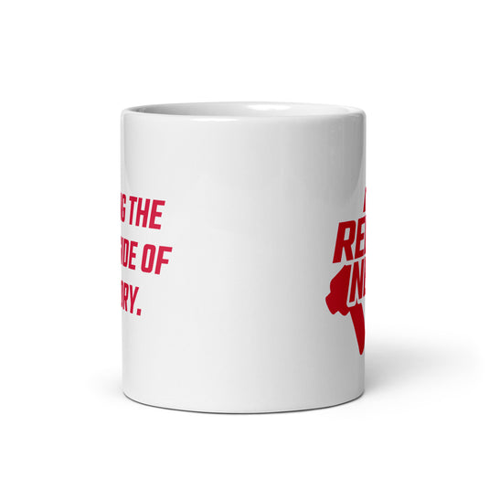 Rebel News Horn Logo (Red)- White Glossy Mug