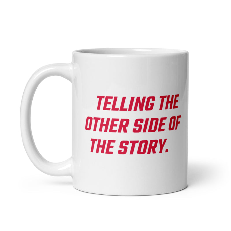 Load image into Gallery viewer, Rebel News Horn Logo (Red)- White Glossy Mug
