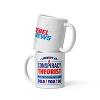 I Identify As A Conspiracy Theorist Mug