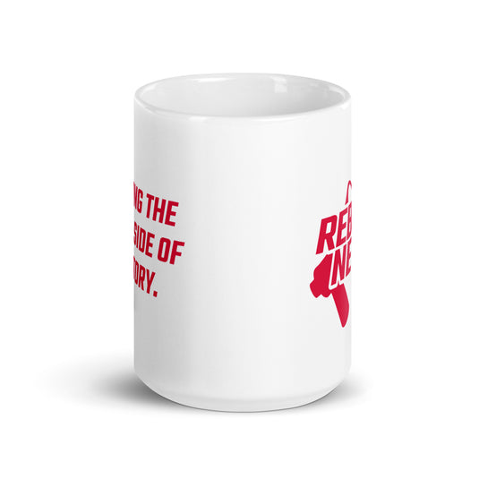 Rebel News Horn Logo (Red)- White Glossy Mug