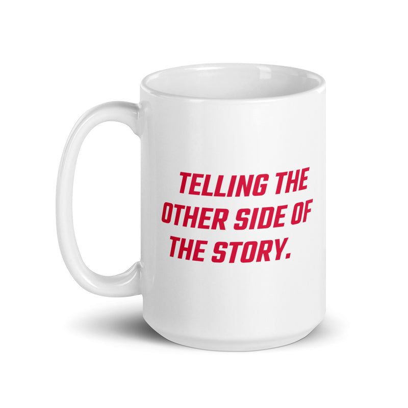 Load image into Gallery viewer, Rebel News Horn Logo (Red)- White Glossy Mug
